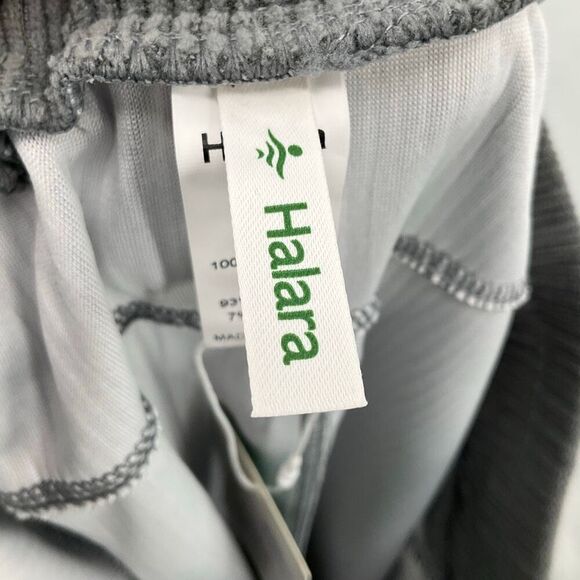 NWT Halara Gray High Waisted Side Pocket Straight Mop Corduroy Casual Pants XLP - Picture 3 of 11